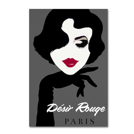 Vintage Apple Collection 'Desire Rouge' Canvas Art,16x24